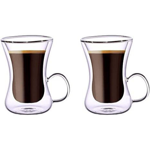 AWM Blackstone Double Wall Tea Cup - 100ml  (Set of 2)