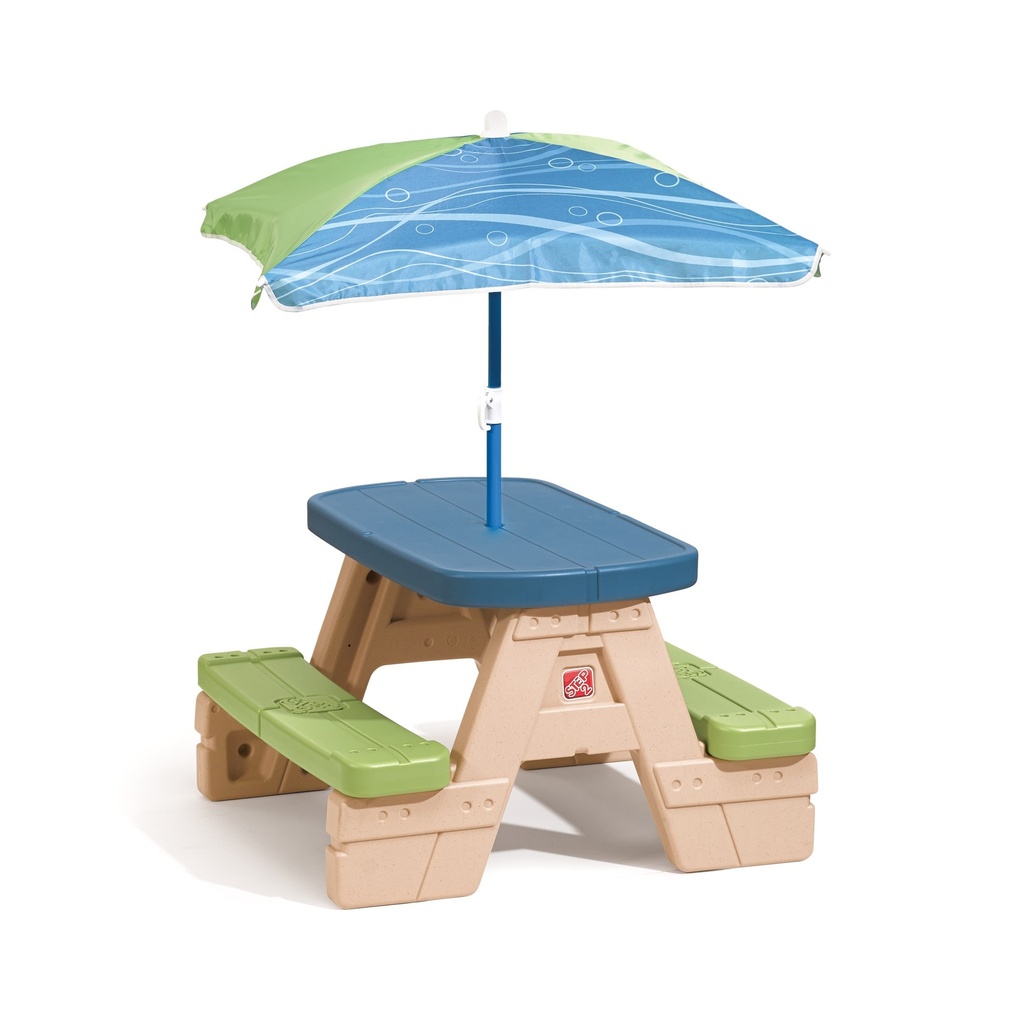 STEP2 Picnic Table Sit &amp; Play with Umbrella