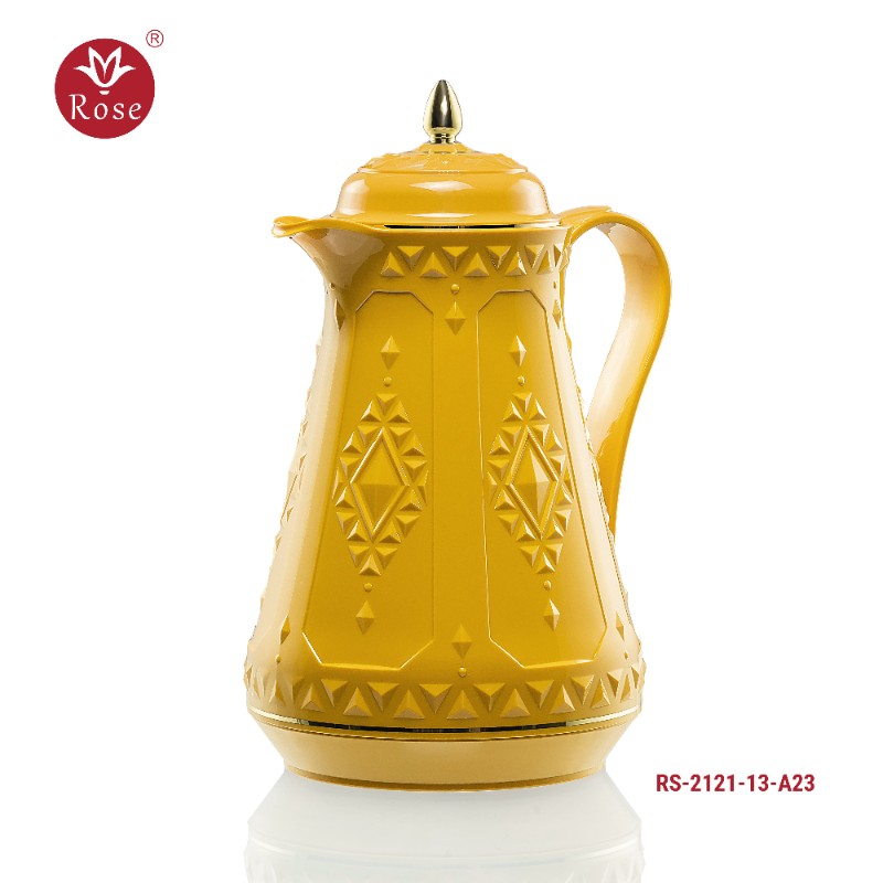 ROSE Tea Flask 1.3Ltr - Model 2121  Mustard