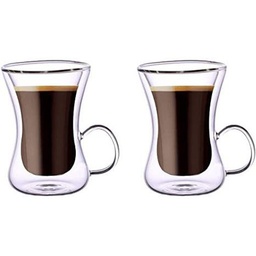 [YXKTU63018-DG993 / DH993] AWM Blackstone Double Wall Tea Cup - 100ml  (Set of 2)