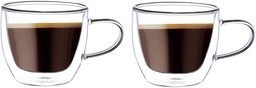 [YXKTU63017-DH911] AWM Blackstone Double Wall Tumbler - 180ml (Set of 2)