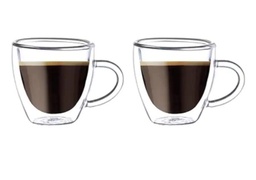 [YXKTU63016-DH908] AWM Blackstone Double Wall Tumbler - 80ml (Set of 2)