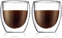 [YXKTU63025-DG810] AWM Blackstone Double Wall Tumbler - 80ml (Set of 2)